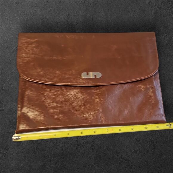 BERGDORF GOODMAN NEW YORK QUALITY Designer PORTFOLIO Leather Document Bag FRANCE - Picture 5 of 10